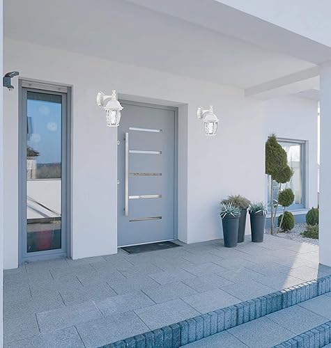 Miniatura 5 de LIT-PaTH Farol de pared para exteriores del atardecer al amanecer, aplique de pared como accesorio de iluminación de porche con base mediana E26