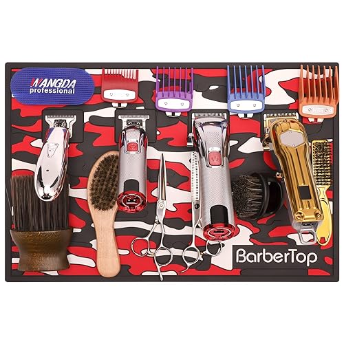 Miniatura 8 de Alfombrillas magnéticas para peluquería, antideslizantes, de goma flexible, para peluquería, herramientas de silicona resistentes al calor,