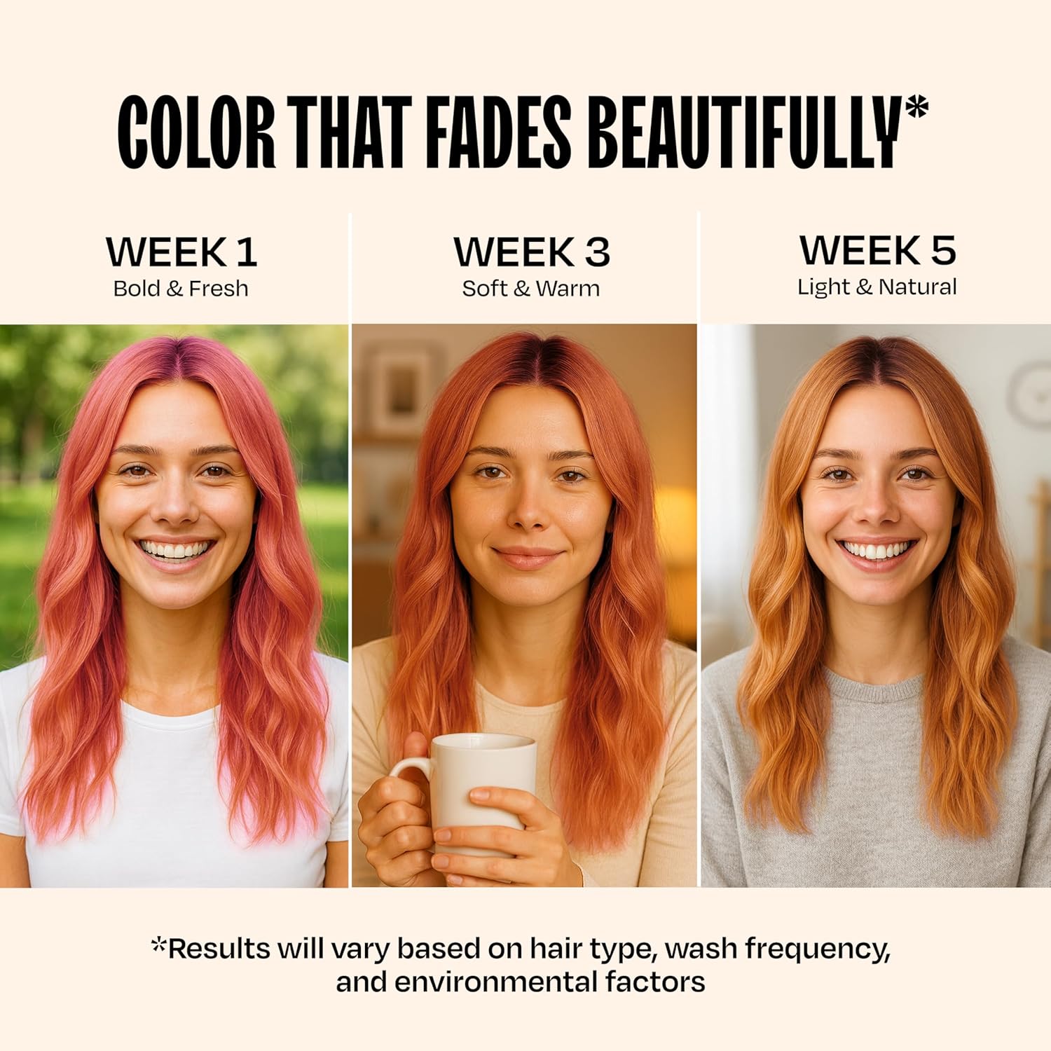 Overtone Semi Permanent Hair Color Conditioner, Desert Rose, 8 oz, Nourishing, Damage-Free, Color Depositing Mask for All Hair Types with Shea Butter & Coconut Oil, Vegan & Cruelty-Free - Image 7