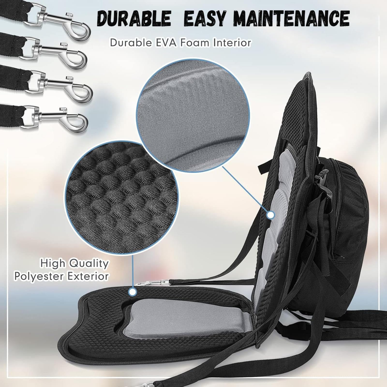 Sedile SUP, Cinturini Regolabili Sedia SUP, Resistente E di Facile Manutenzione Gadget SUP Compatibile con La Maggior Parte delle Imbarcazioni