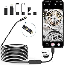 1920P Endoscopic Snake Inspection Camera, Endoscopic Endoscope Camera Type C Endoscope Camera with 8 LED Lights for Android and iOS Smartphone, iPhone, iPad, Samsung (16.5ft/5m)