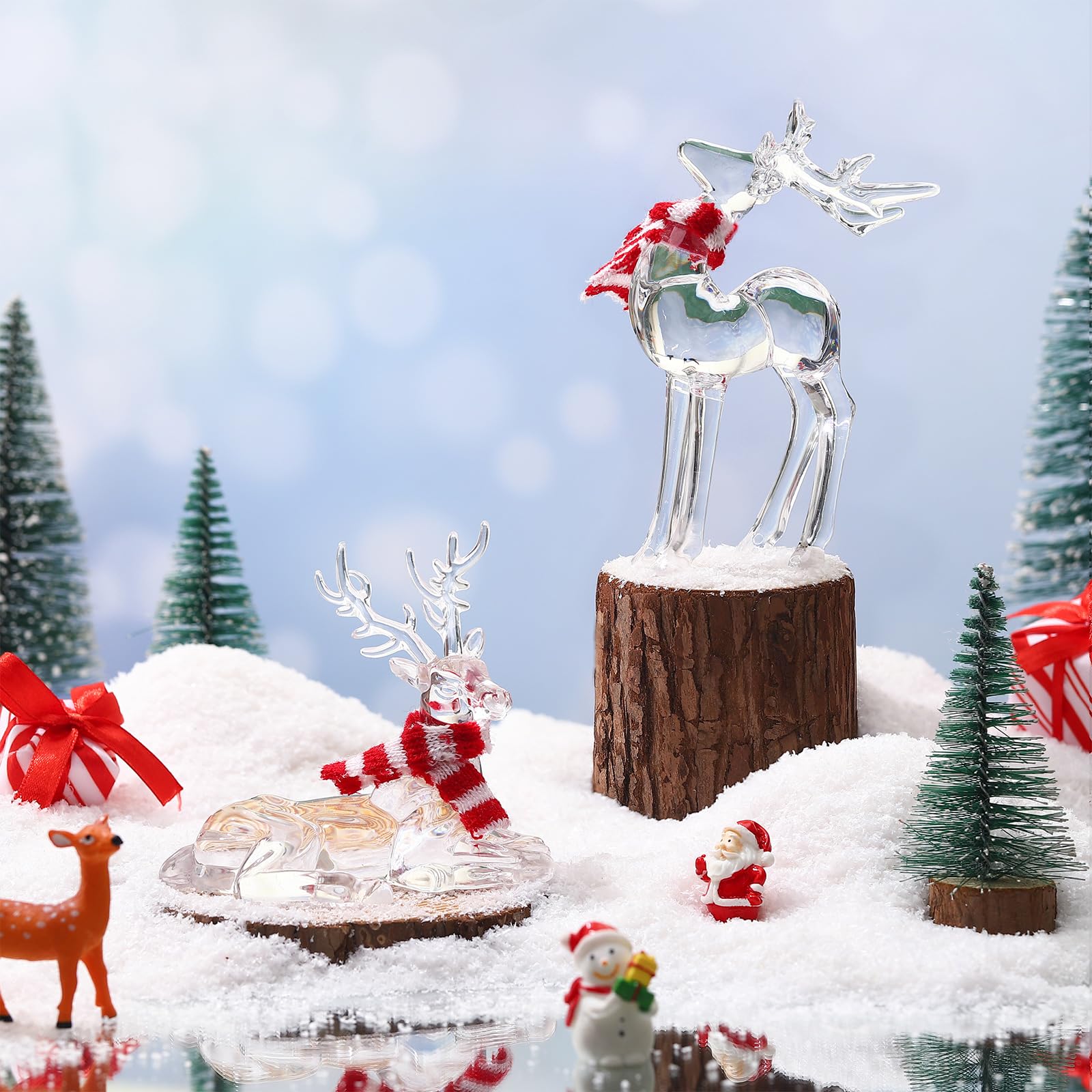 Amazon.co.jp: Queekay アクリルクリスマストナカイオーナメント