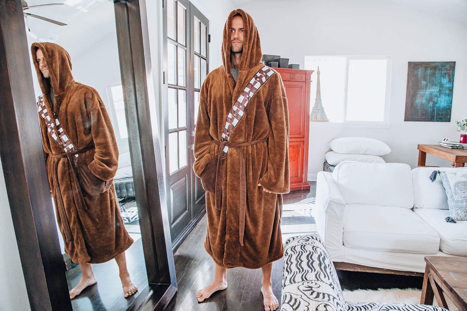 Star Wars Chewbacca Bathrobe For Men And Women Big and Tall Plush