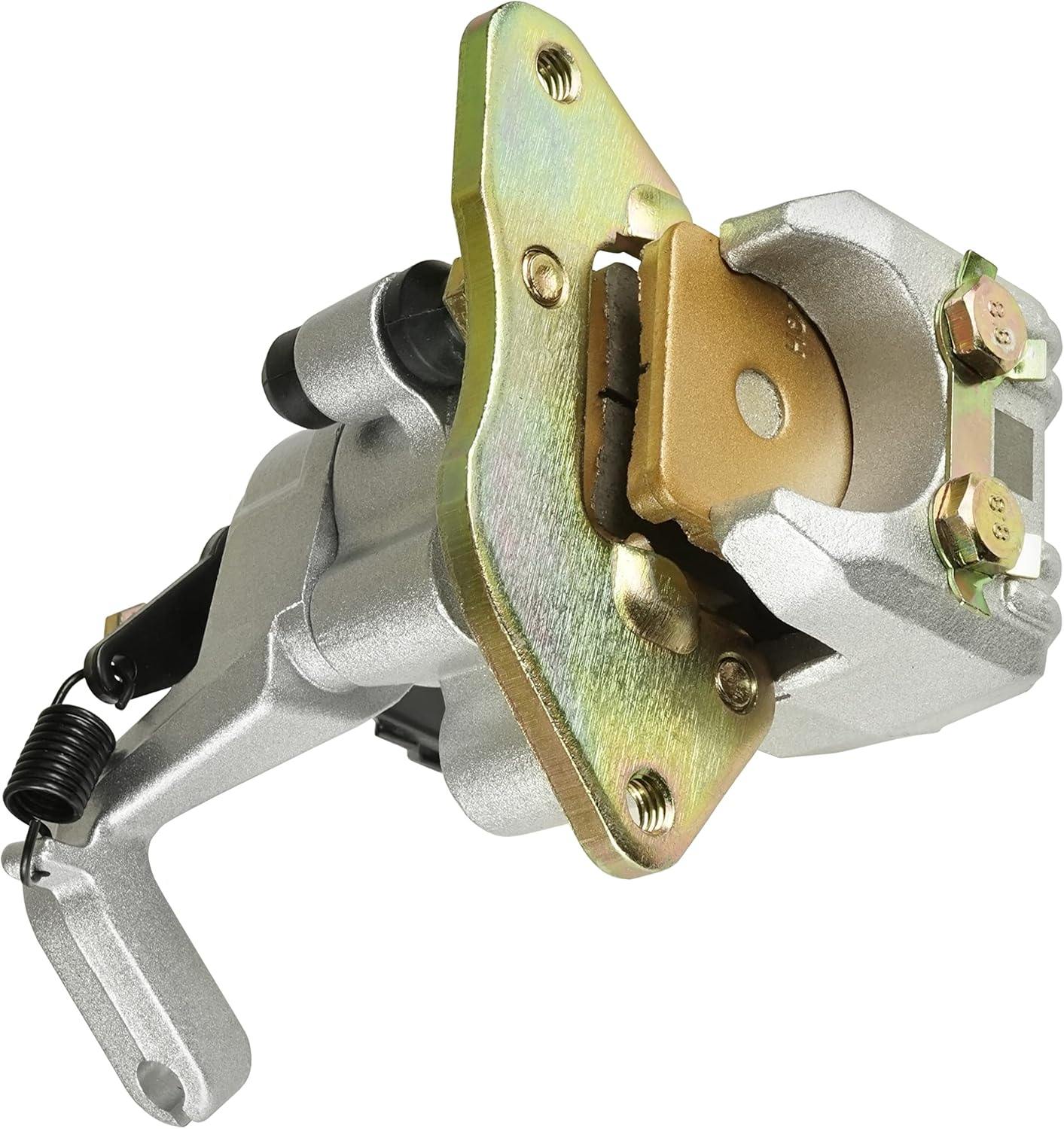 Caltric Rear Brake Caliper Compatible with Yamaha Raptor 250 YFM250R 2008 2009 2010 2011 2012 2013 with Pads