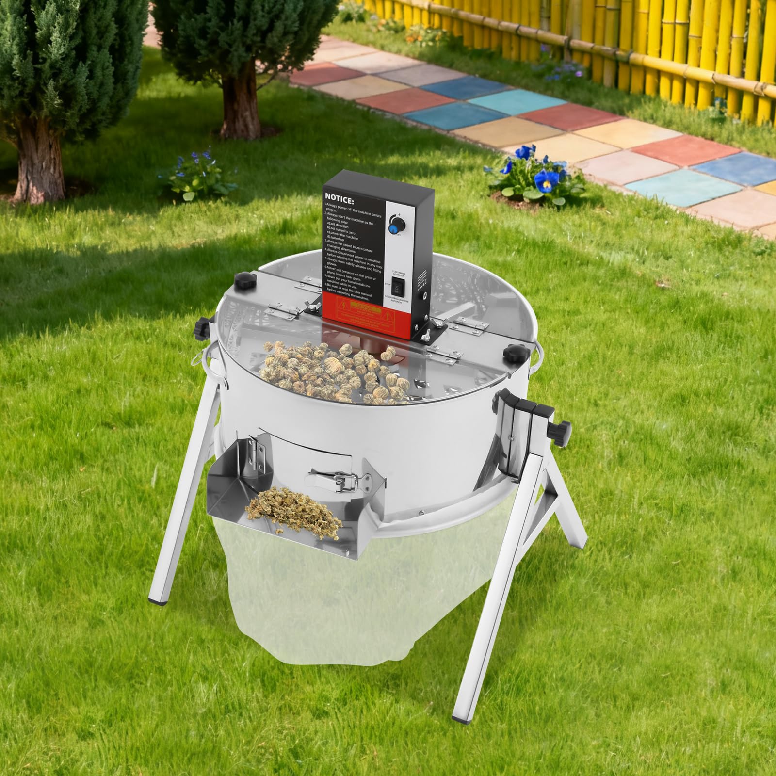 Elektrischer Knospen Trimmer, Edelstahl Gartenwerkzeug Mit Manuell Und Automatisch Modus, Hocheffizienter Blattschneider Für Pflanzenpflege Und Gartenbau