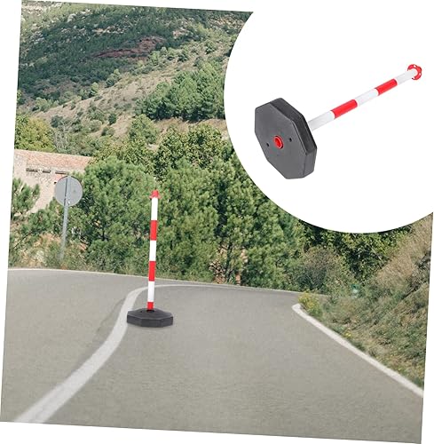 Miniatura 8 de Marcadores de entrada de bolardo de aislamiento Bolardo de seguridad Poste delineador de poste de tráfico con base Conos de tráfico de plástico