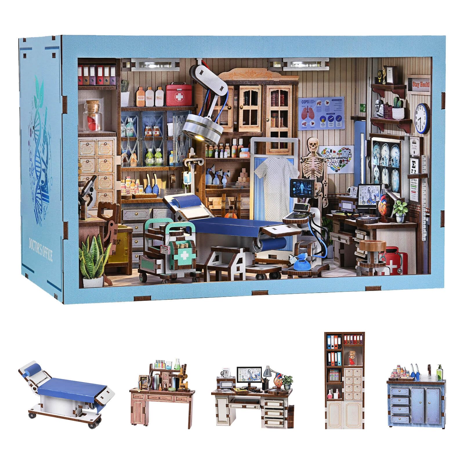 Amazon.com: fifijoy Book Nook Kit - DIY Miniature House Doctors