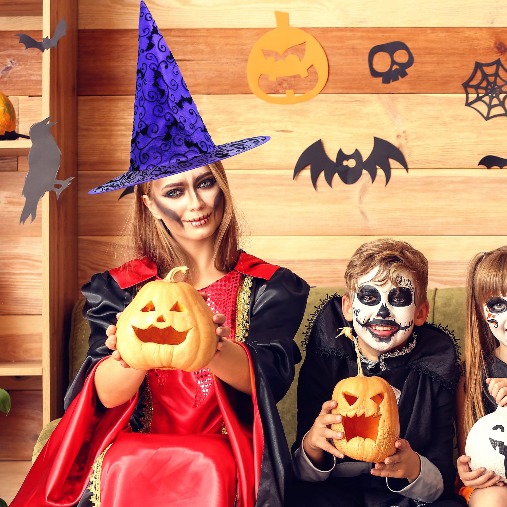 Economico CAPPELLO STREGA NERO FASCIA ARGENTO Progettato E Realizzato - Foto 4