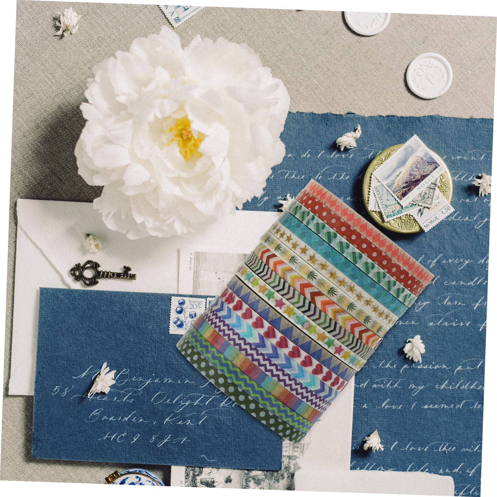 DOITOOL 3 Series Decorativa Washi Cintas Adhesivas Para Scrapbooking Manualidades Y Decoración De Álbumes Por Para Proyectos 48 Rollos*3