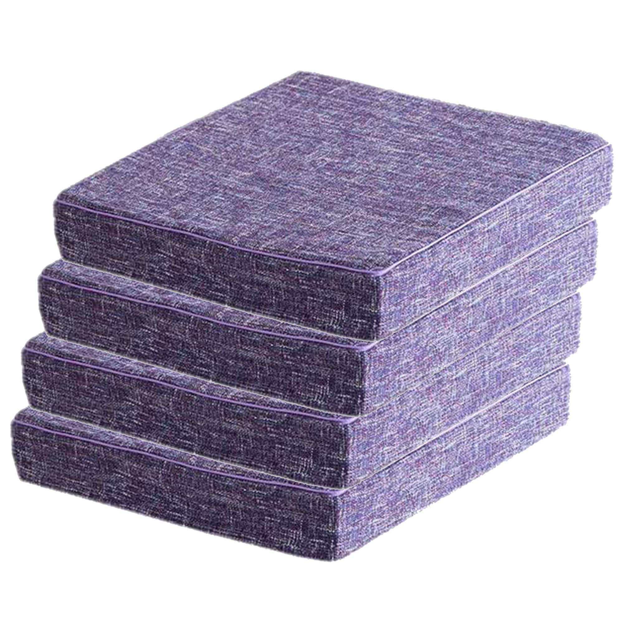 Coussin de chaise pour jardin et terrasse lot de 4 confort violet 45x45