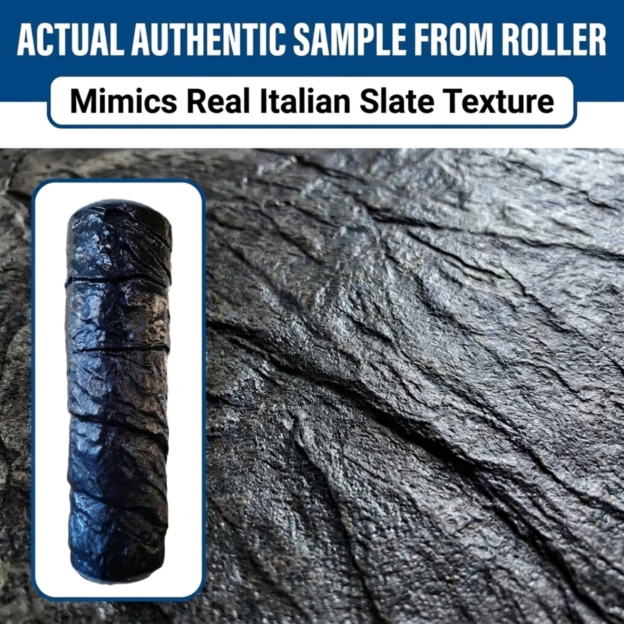 Italian Slate Concrete Roller Stamp - Stunning Designs -2