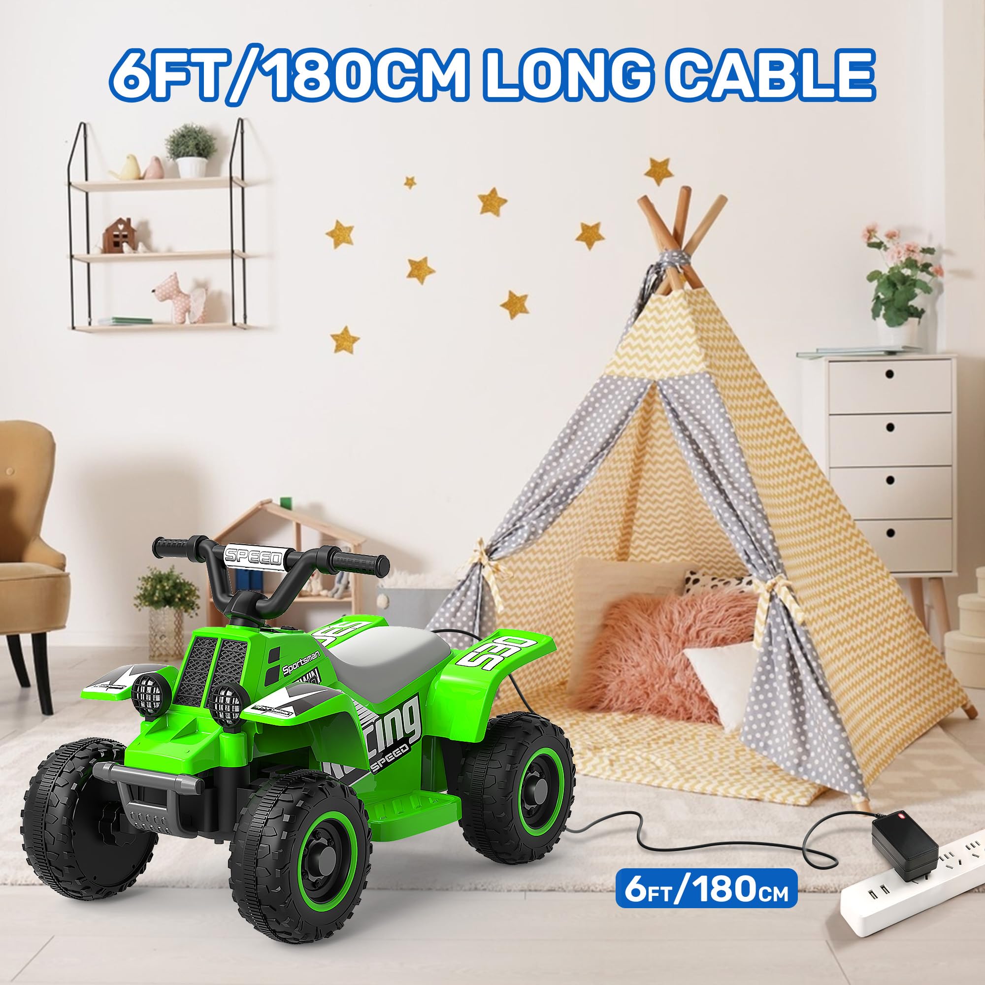 12V Battery Charger For Kids Ride-On Toys - Compatible With Power Wheels & Electric Cars