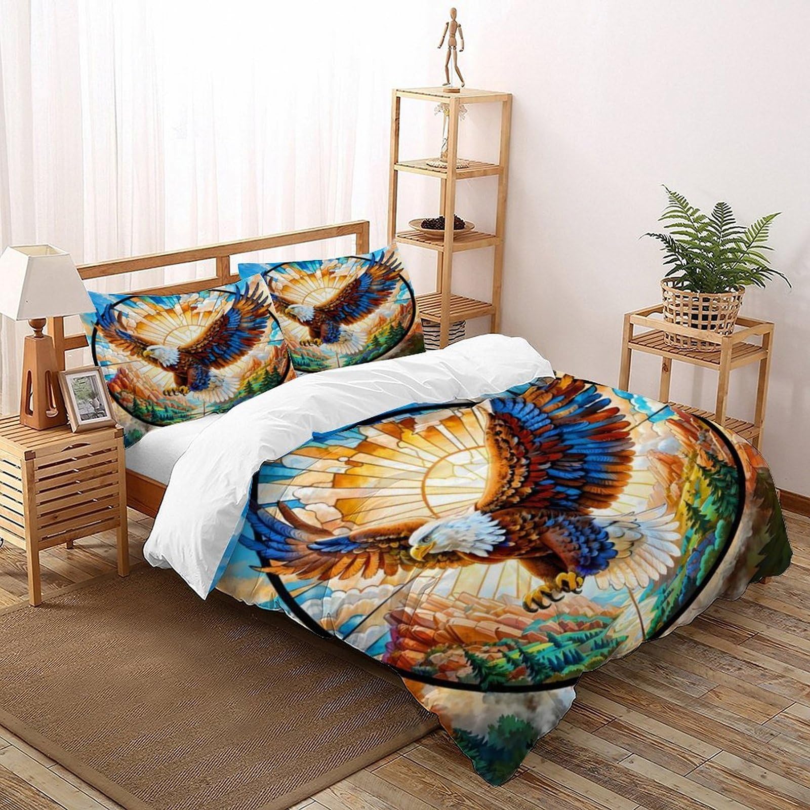 Parure de couette animal themes faune sauvage pour chambre ado et adulte