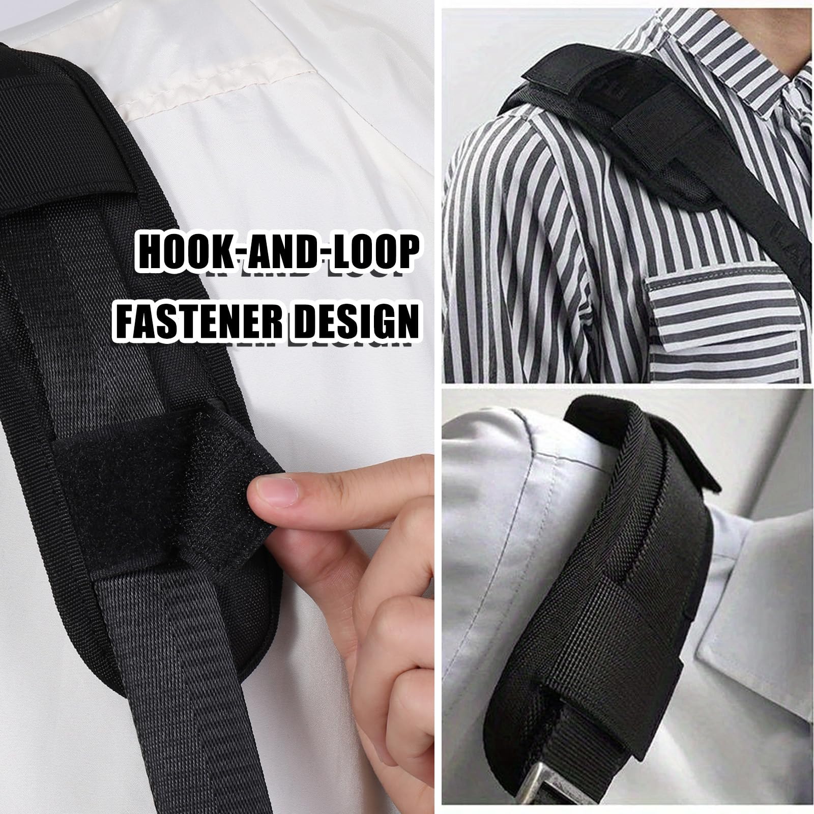 2 Pezzi Imbottitura Spallacci Zaino e 2 Cinghia per Zaino, Rimovibile Ultra Spessa Imbottitura Spalla, 2,5cm Cinghia Toracica Regolabile Antiscivolo per Scuola, Viaggi, Jogging, Escursioni