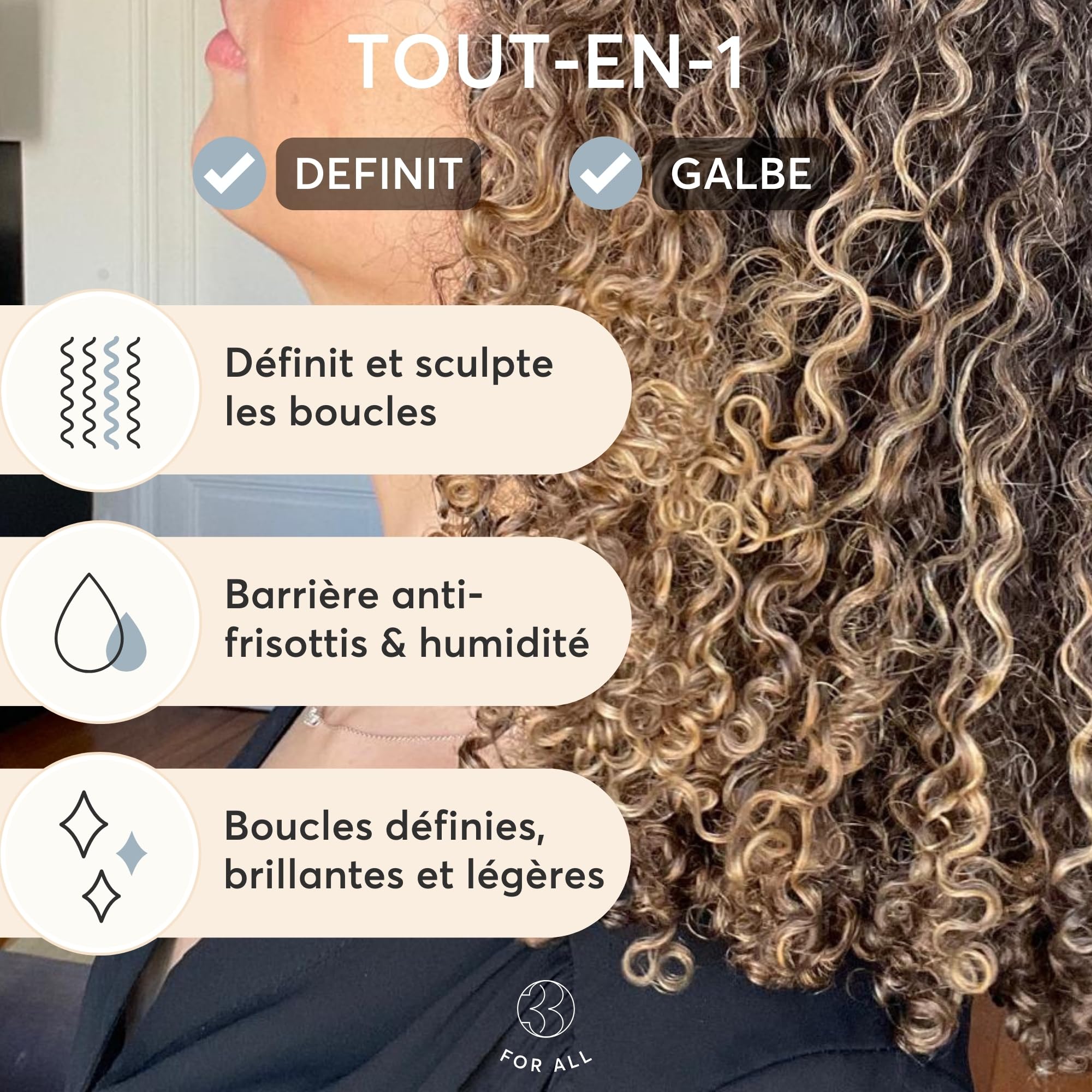 Trois For All By Ornela Paris Gelatina Capelli Ricci, Definizione dei Ricci, Finitura Fissante dei Riccioli, Gelatina Capillare Ideale Anti-Frisottis, Cura e Idratazione, Curly Hair | Boost Curl|