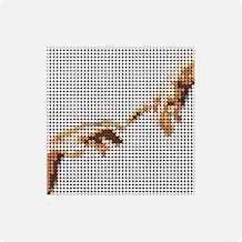 UbeCube PixelPanelTM Masterpiece Brick Mosaic Wall Art Display Decor Kit Creation of Adam