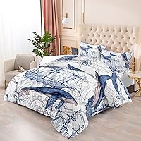 Vista 96 de CVHOUSE Juego de ropa de cama con diseño de panda, juego de edredón individual con panda y 2 fundas de almohada, lindo juego de colcha kawaii