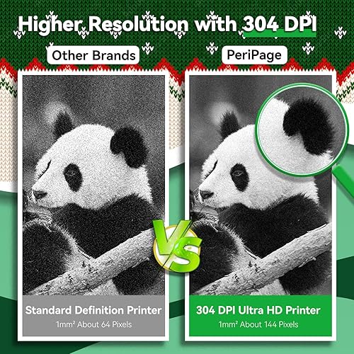 Miniatura 9 de PeriPage Mini impresora A6 (rosa) y papel térmico adhesivo colorido, impermeable, a prueba de aceite, a prueba de arañazos, libre de tóxicos y BPA,