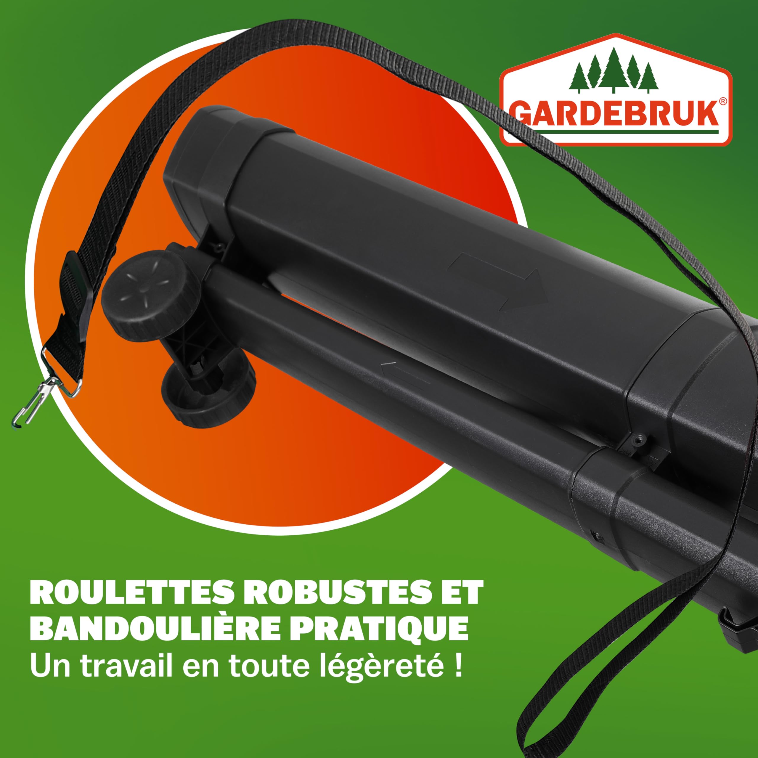 GARDEBRUK® Aspirateur Souffleur Broyeur Électrique 3en1 3000W 270 km/h Bac 45L