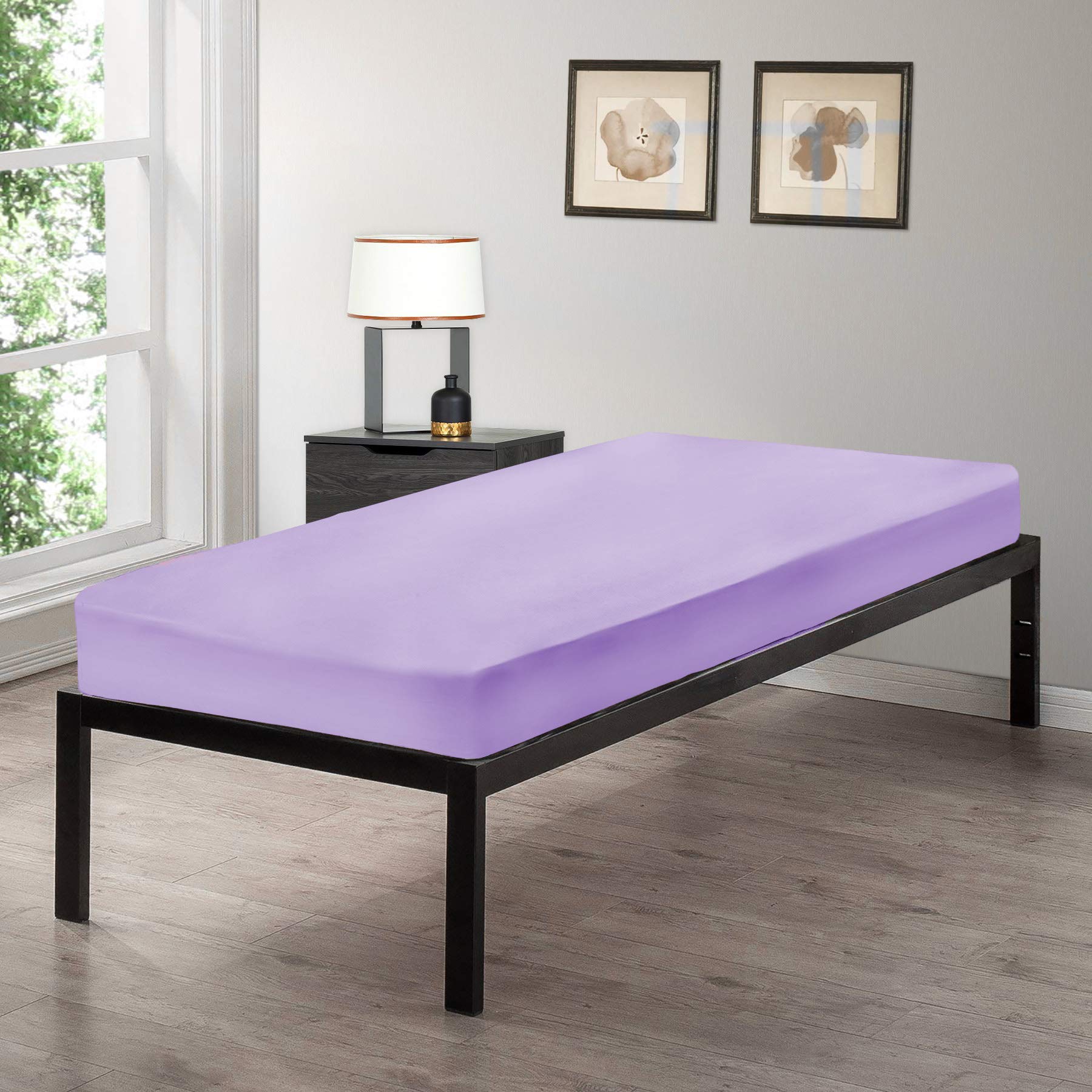 Drap-housse en jersey pur coton pour matelas de lit de camp lors de vos sorties camping