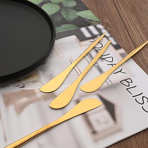 Miniatura 4 de Cuchillo esparcidor de 6 piezas, esparcidores de acero inoxidable para cocina, cuchillos esparcidores de queso, cuchillo de postre para aperitivo,