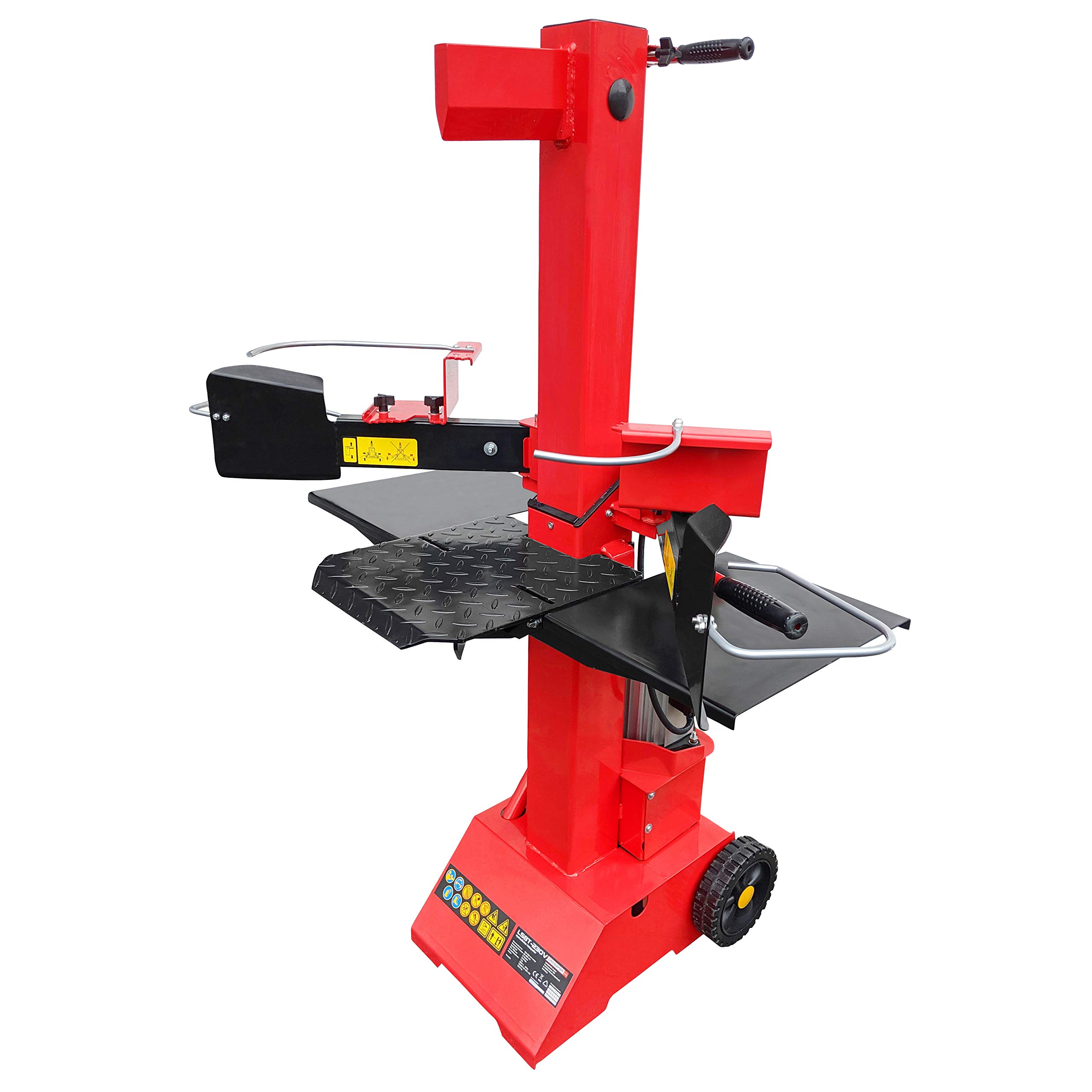 CROSSFER Holzspalter LS8T-400V/PRO/Hydraulikspalter 8 Tonnen Spaltkraft / 400V Motor 3,5 kW/Auto-Rücklauf mit stufenlosem Rücklaufstopp / 55 cm Spaltlänge/Spaltgut Ø max. 30 cm