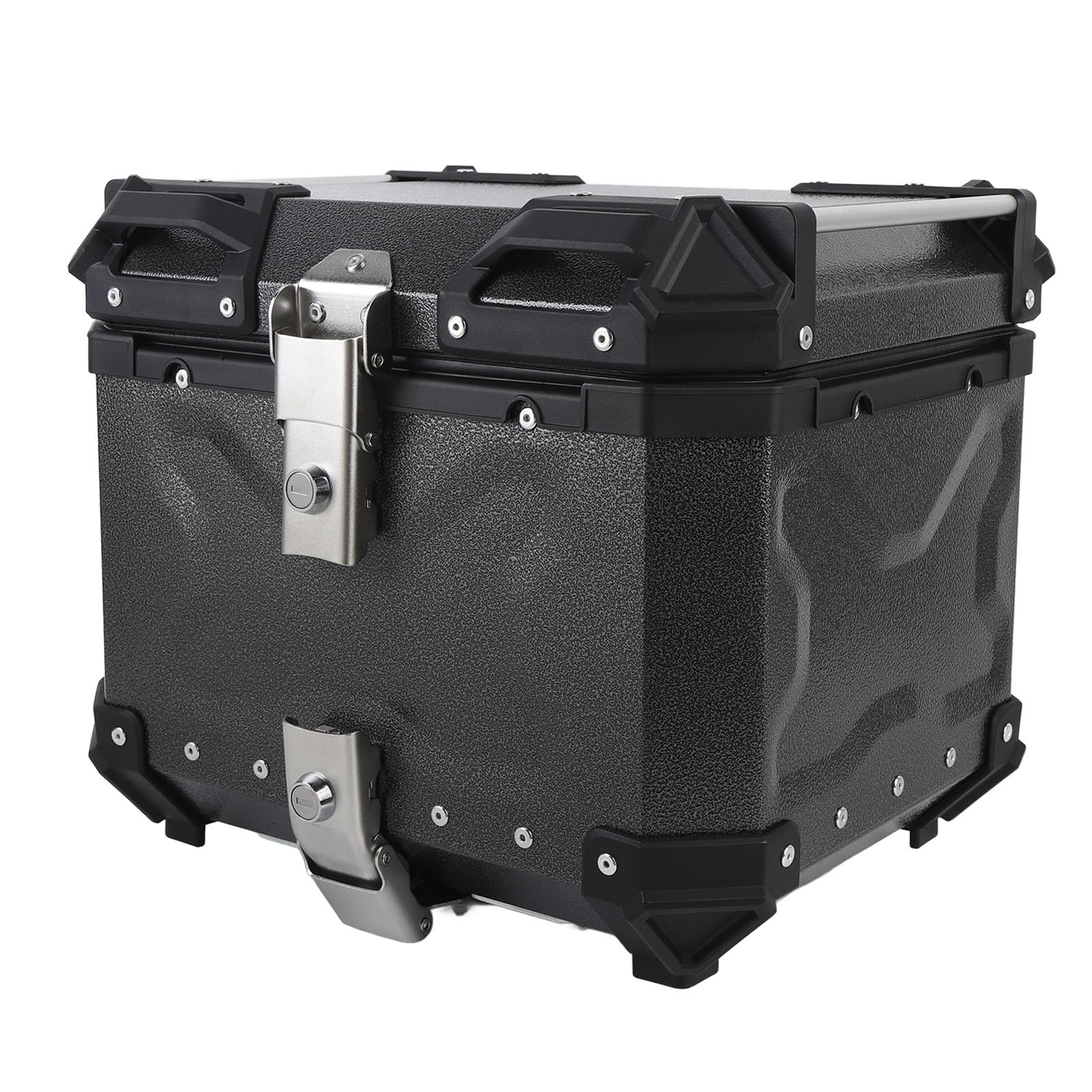 Tbest Top Case Bezpieczny Zamek ze Stopu Aluminium 36L Wodoodporny Bagażnik na, Czarny