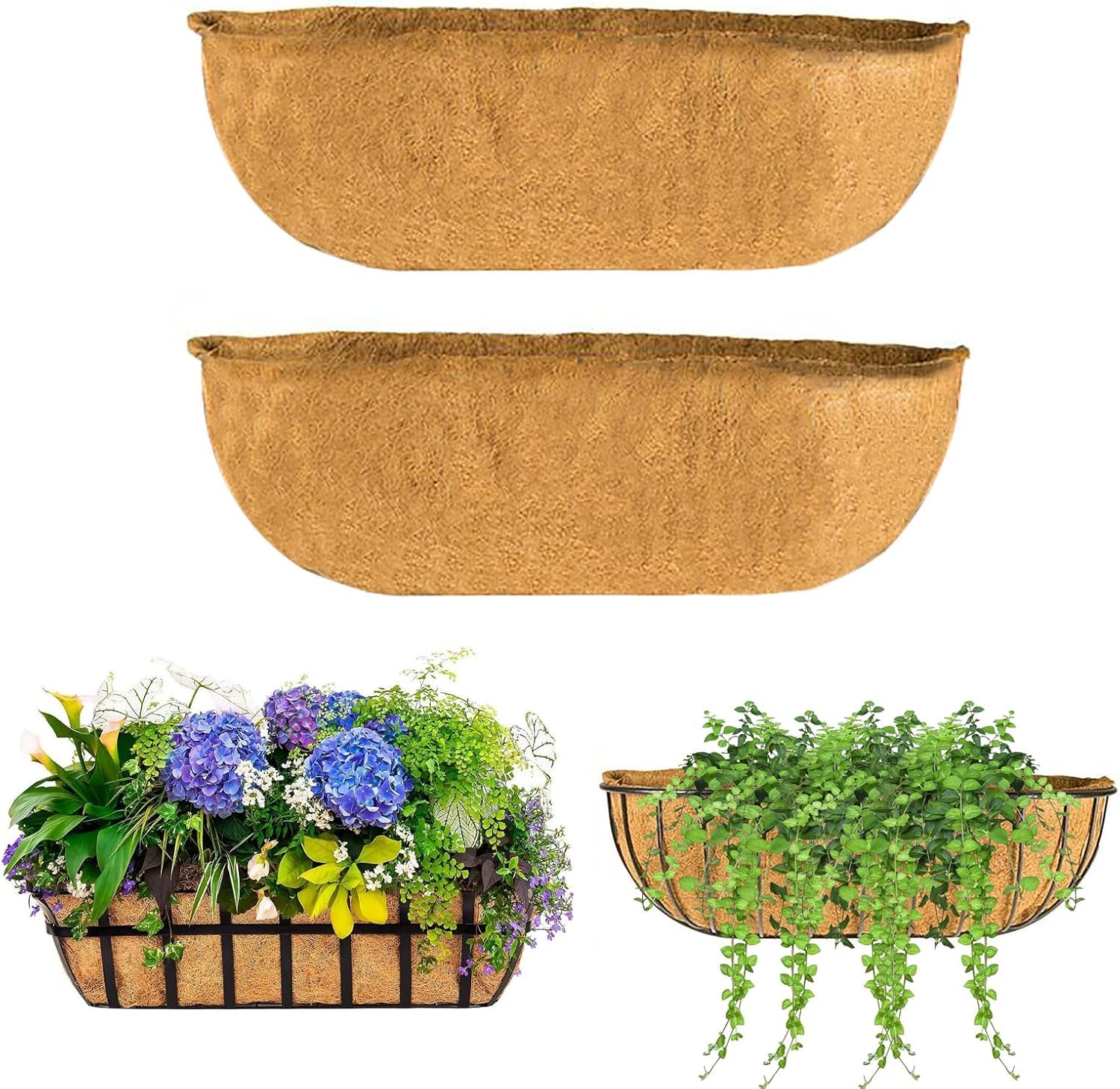 Fibre de coco pour paniers suspendus robuste et durable de 76 cm