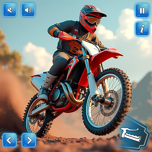 Motocross-MX-Dirtbike-Rennspiel 2024: Extremes Motorradfahren im Gelände, GT-Dirtbike-Stunt