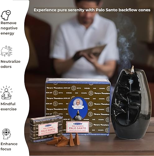 Vista 73 de Super Hit - Conos de incienso de reflujo para cascada, fuente de humo aromático, Haze Falls y esterilla, paquete de 6 Super Hit - 6