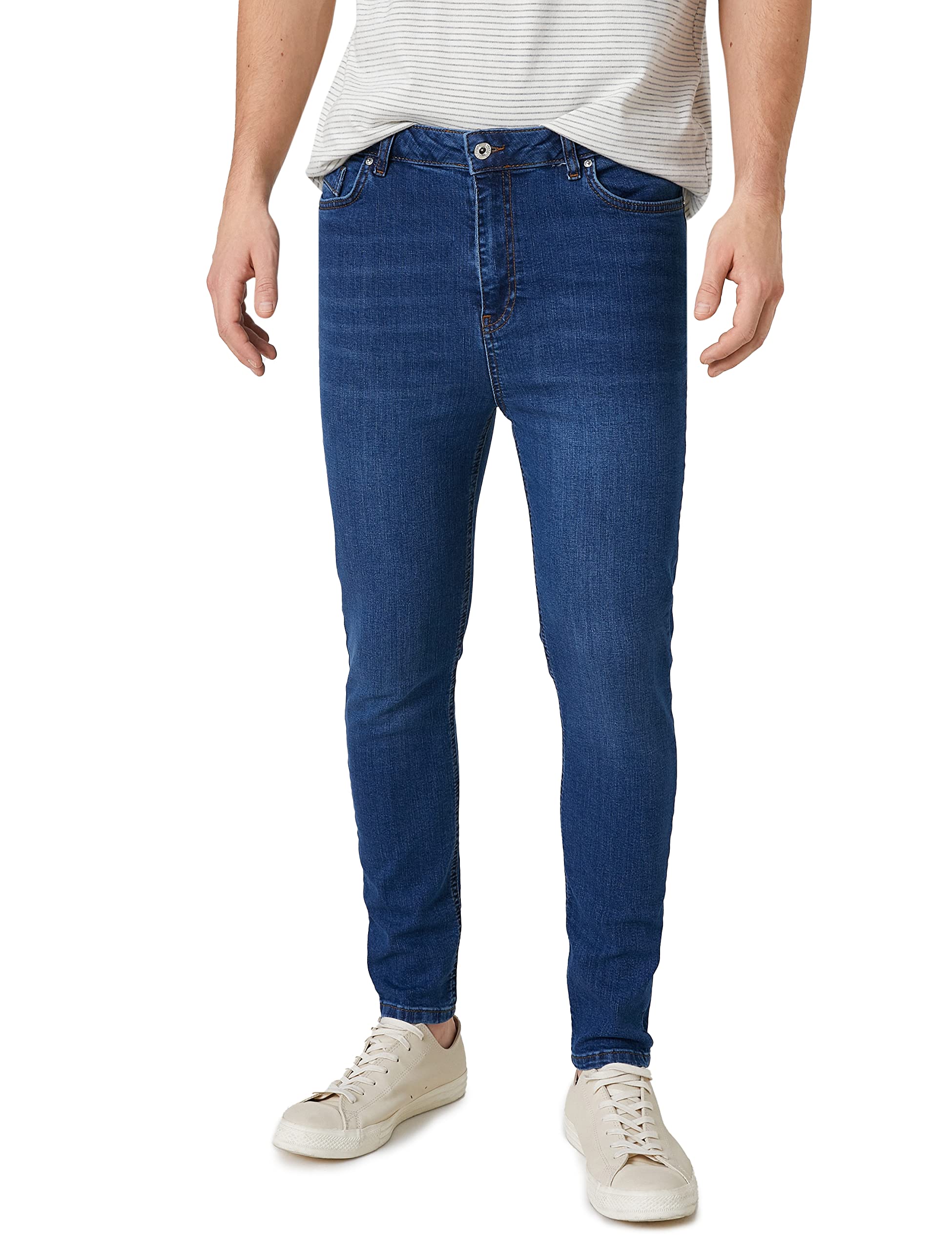 Yüksek Bel Kot Pantolon Dar Kesim - Carmen Jeans Pantolon Kadın