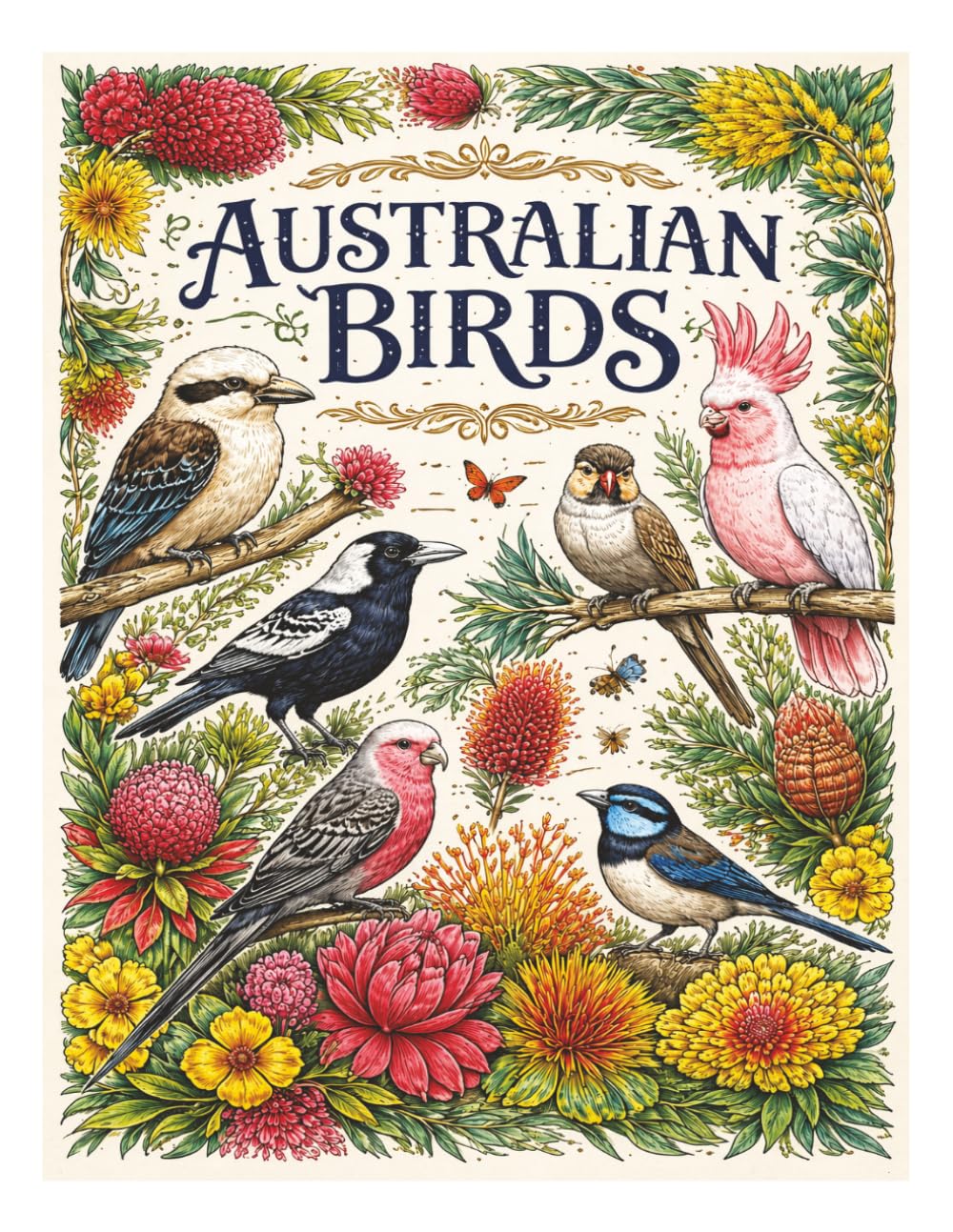 Australian Birds: Coloring Book