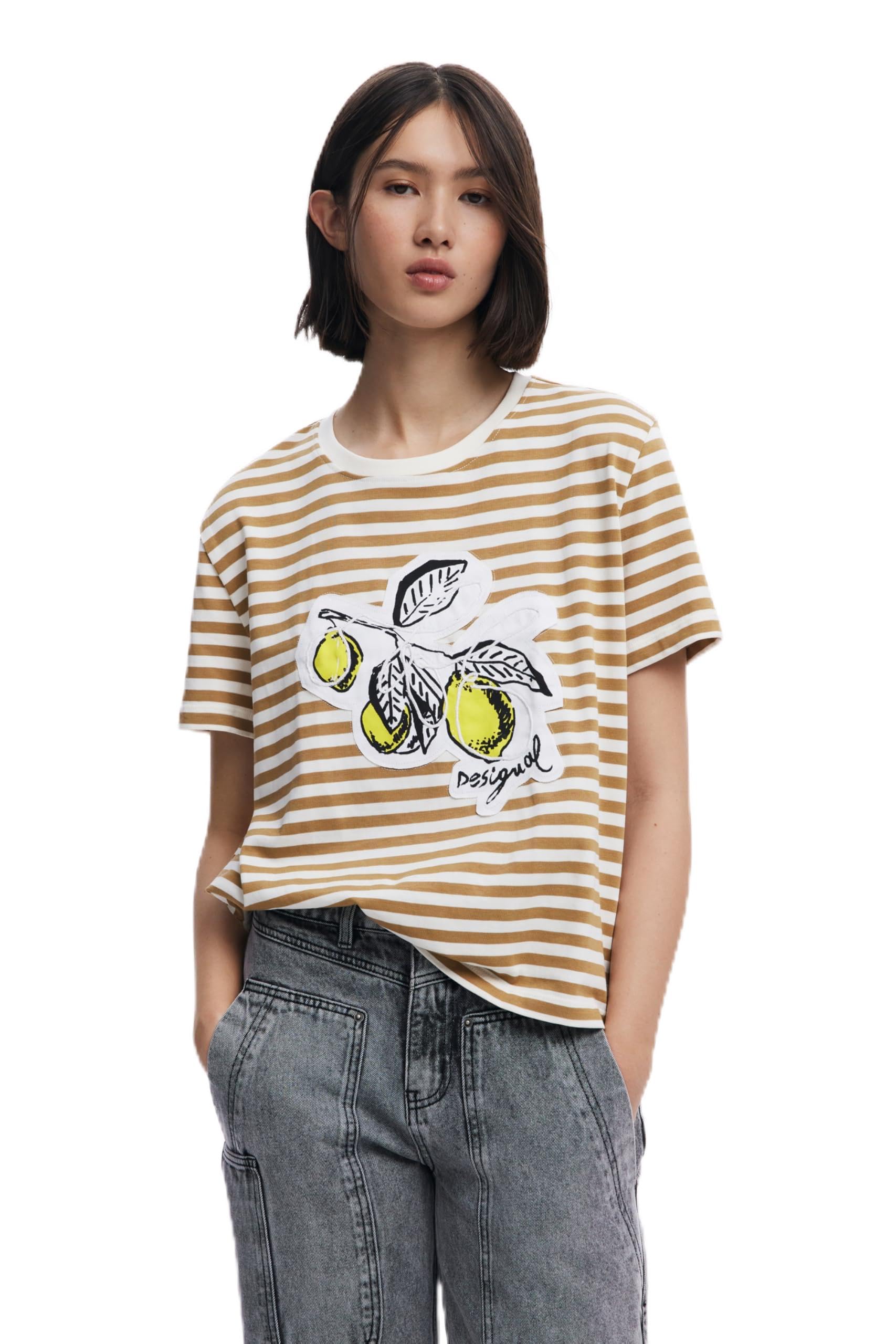 Desigual TS_Lemon, 1000 White, L
