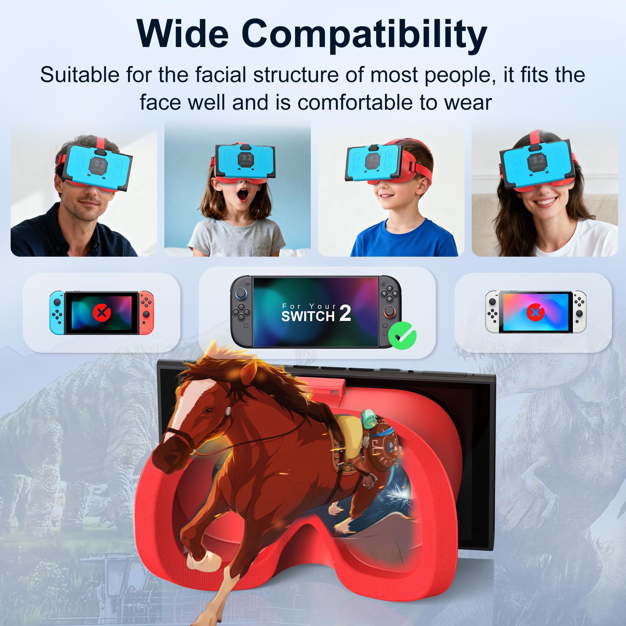 VR Headset for Nintendo Switch 2 (2025), Switch 2 Virtual Reality