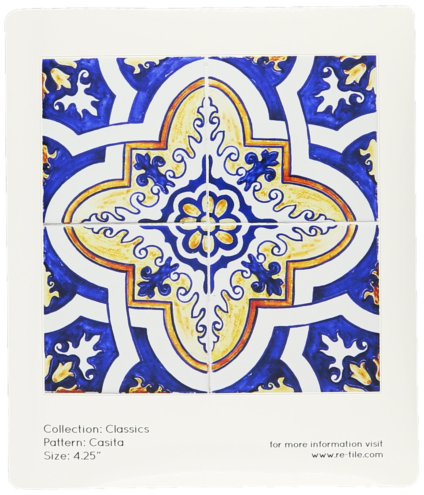 Odhams Press OP-RT2010 Casita Retile Decal for 4" Tile (10 Pack)