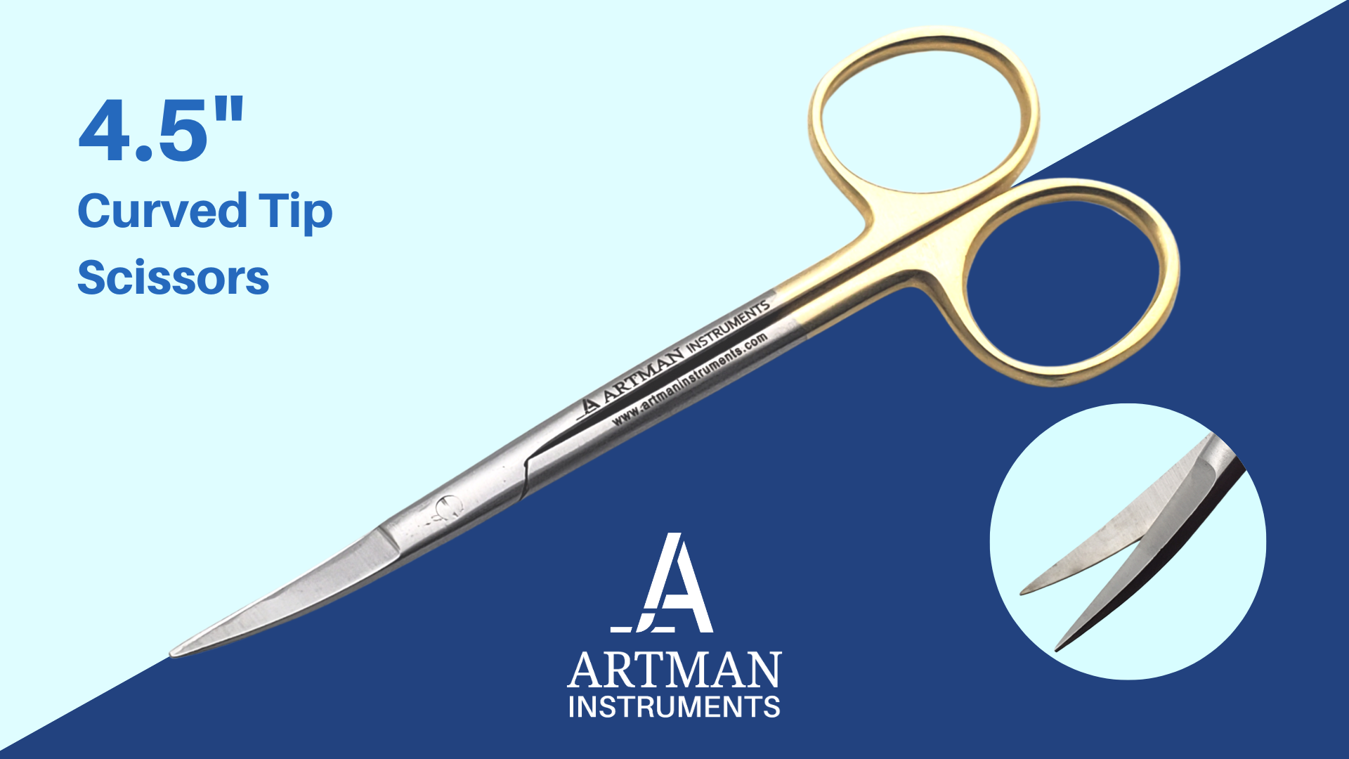 Amazon.com: ARTMAN INSTRUMENTS Scissors 4.5 inch curved Iris Micro