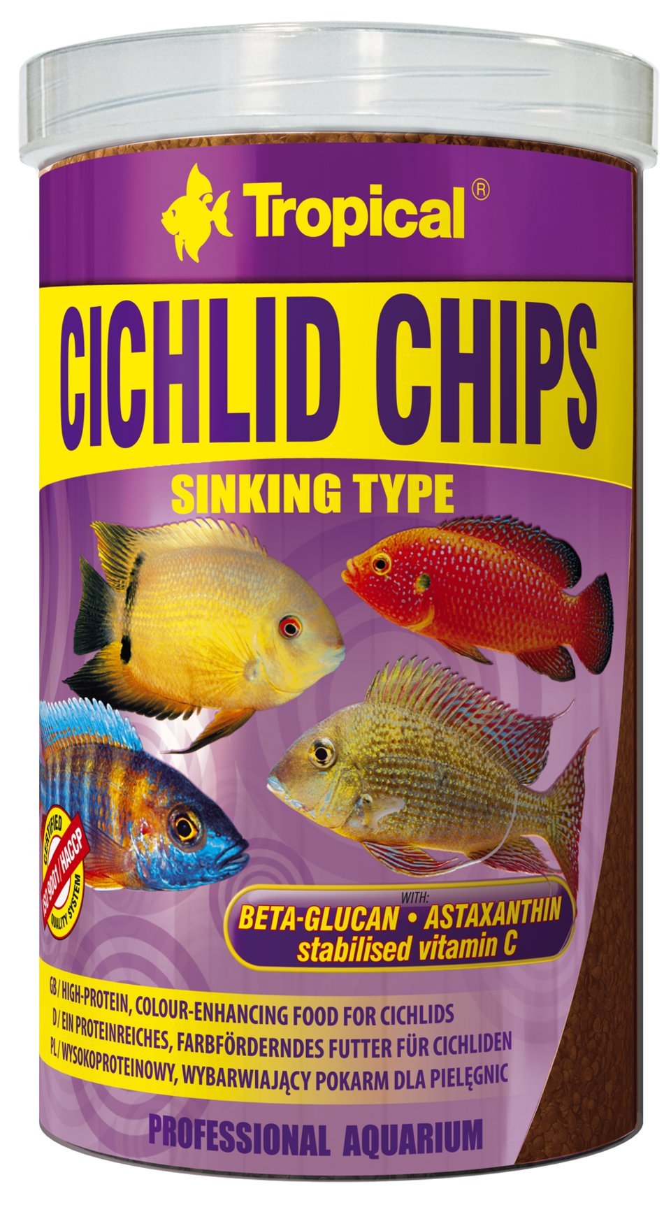 TropicalCICHLID CHIPS 1000ML/520G