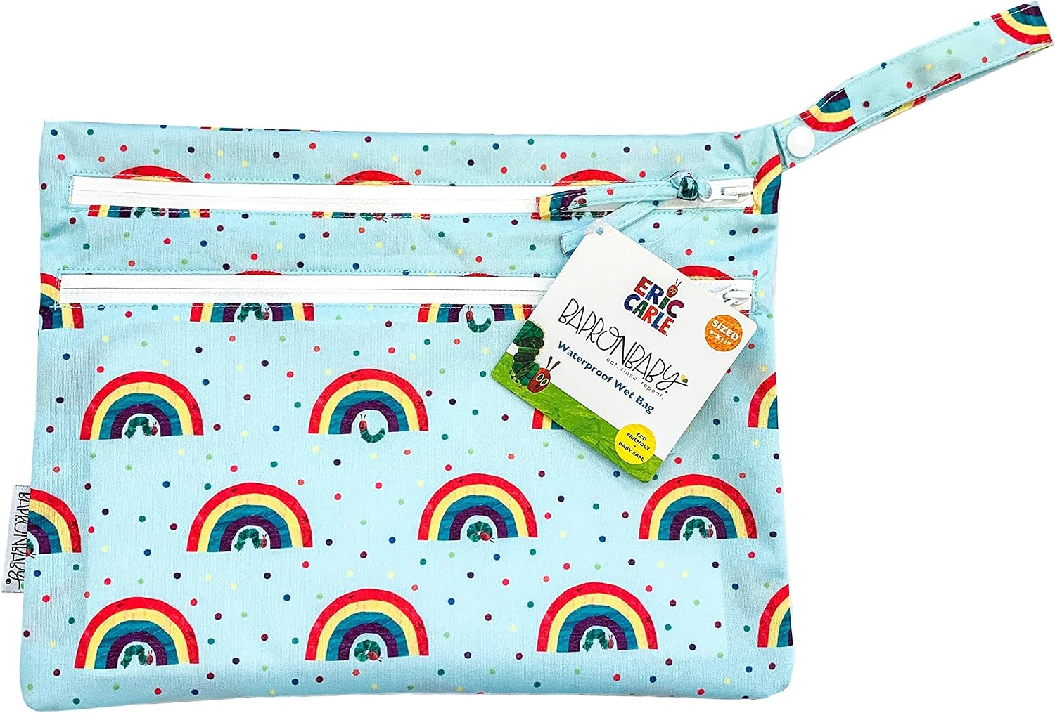 BapronBaby Eric Carle Rainbow Caterpillar Wet Dry Bag for Baby Gym Swim