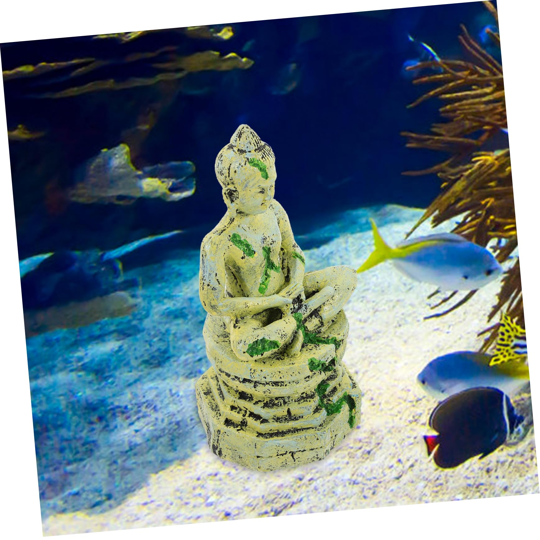 ULTECHNOVO 2 Pezzi Decorazione Dell'acquario Arredamento Accessori Per Acquari Ornamenti Di Roccia Dell'acquario Guidato Ornamento Di Scena Di Acquario Pesce Artificiale Resina