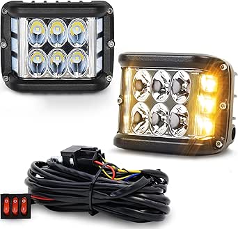 Amazon.com: POVTOR 4 inch Side Shooter LED Pod Lights with Dual Side ...