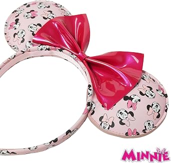 LUV HER Disney Minnie Ears - Colorful Costume Headband for Kids - Birthday Hair Accessory for Theme Park Vacation - Ages 3+