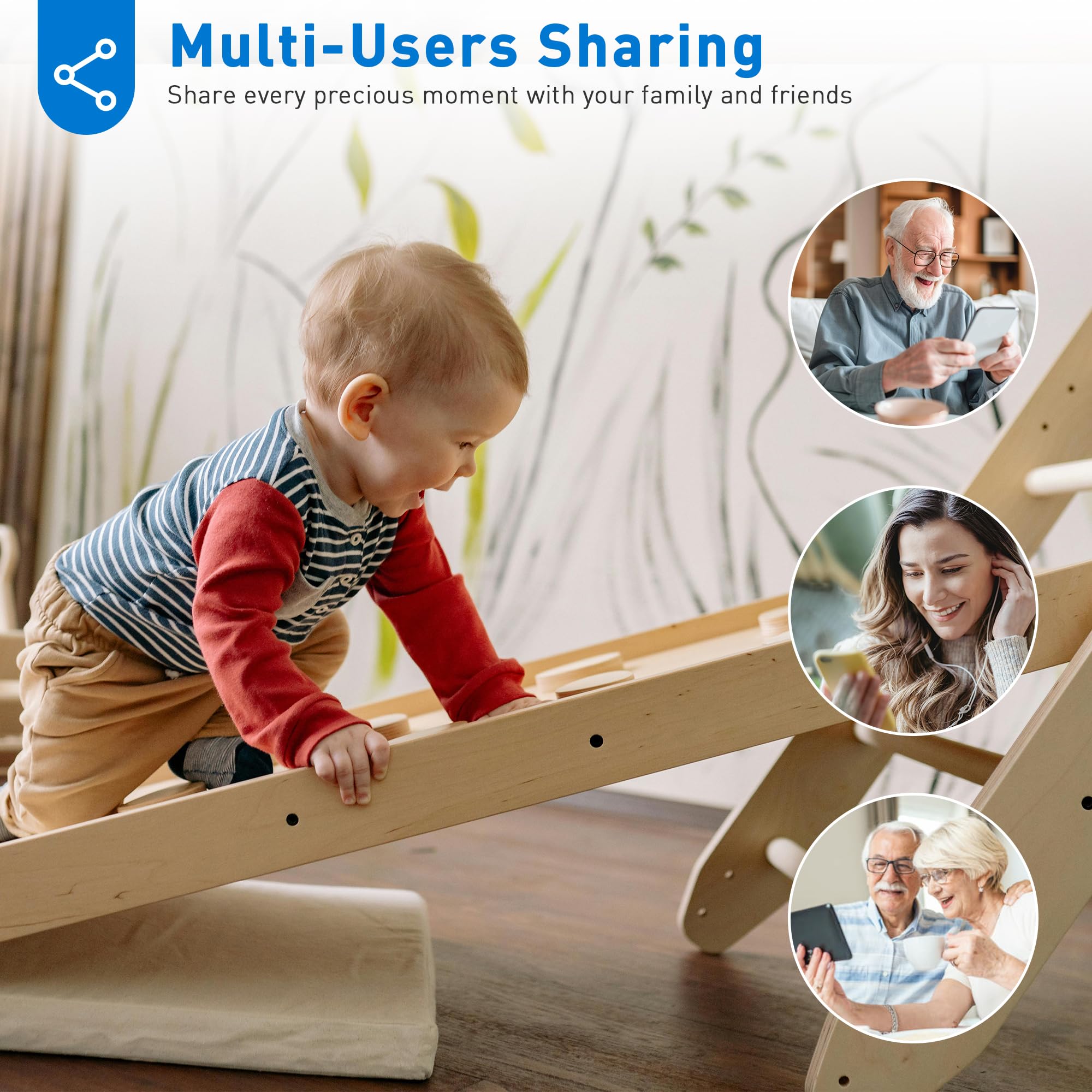 Telecamera di sicurezza domestica 2K, telecamera interna per cane/animale/anziano/baby monitor, sirena app smartphone, audio a 2 vie, visione notturna avanzata con rilevamento del movimento, 4