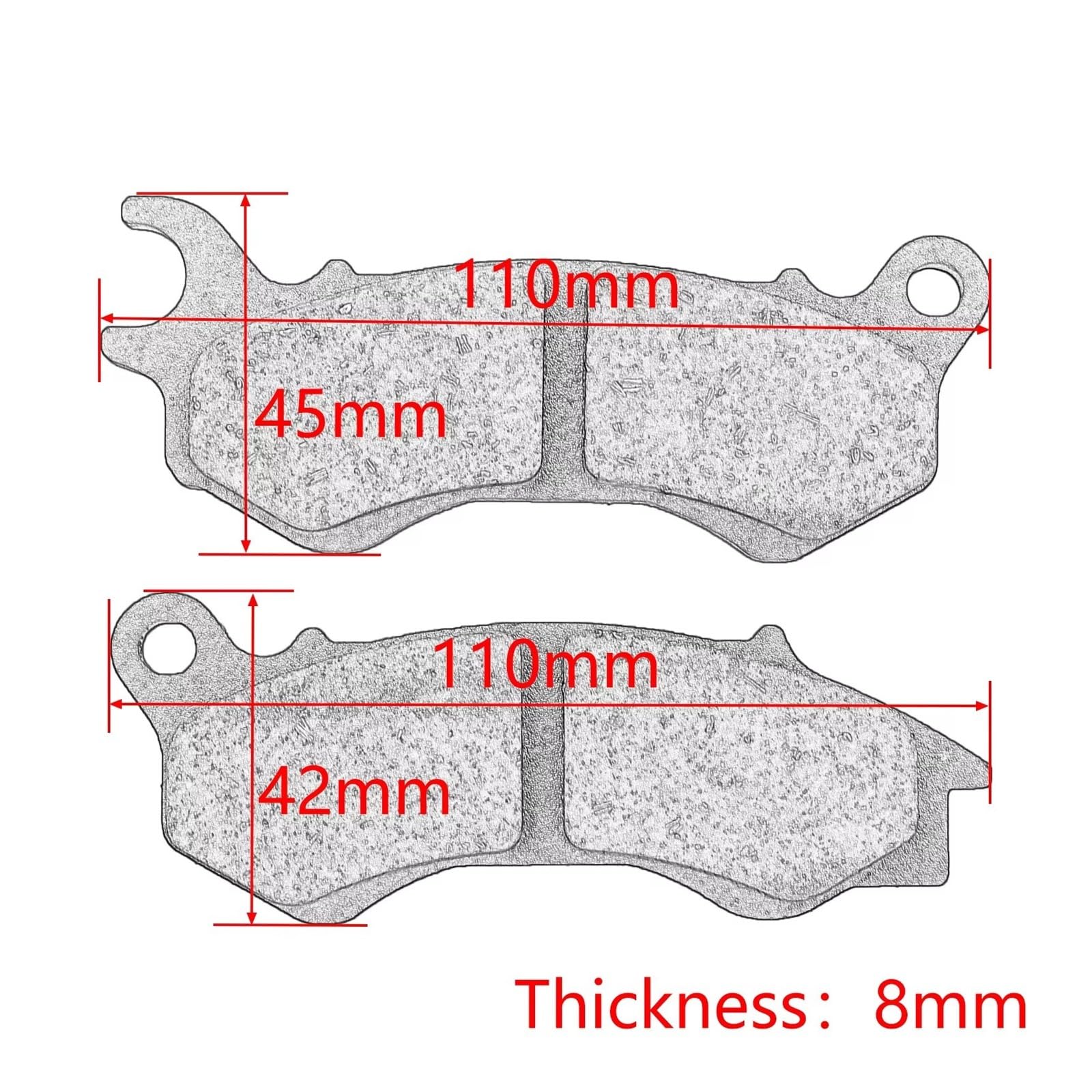 Moto pastiglie freno Per NSC 50 110 Per SCV 110 Per PCX 125 (WW 125 EXZA-10) 2010-2013 Per Satelis Moto Pastiglie Anteriori Dischi