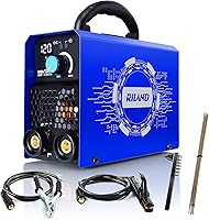 RILAND 120A 110V Stick Welder - 4.4lb Lightweight Portable ARC Welder with Hot Start, Anti-Stick, Overload Protection for DIY Repairs