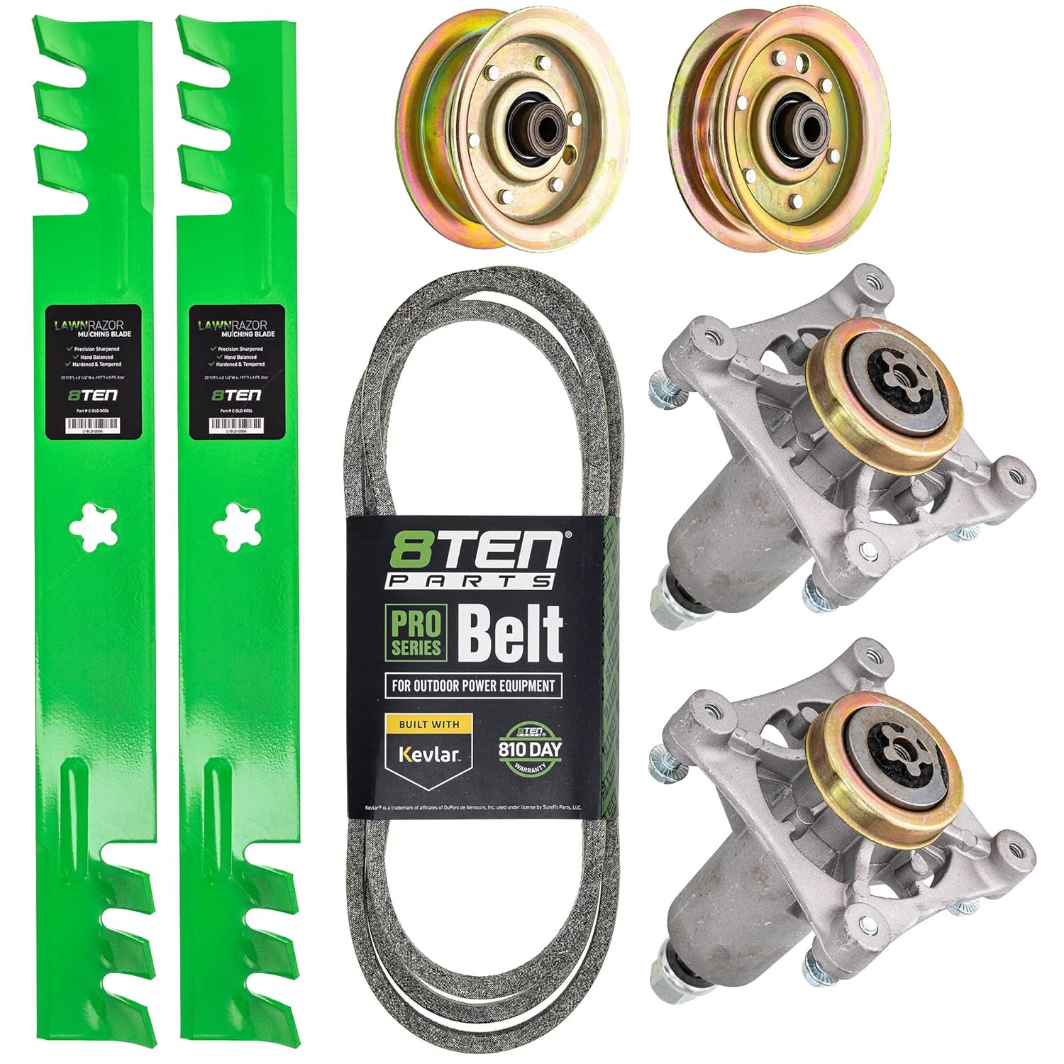 8TEN Deck Rebuild Kit for Poulan 42 inch PO17542LT PXT175G42 PB17542LT PB155G42 PO14542LT 42-Inch 532138971 532144959