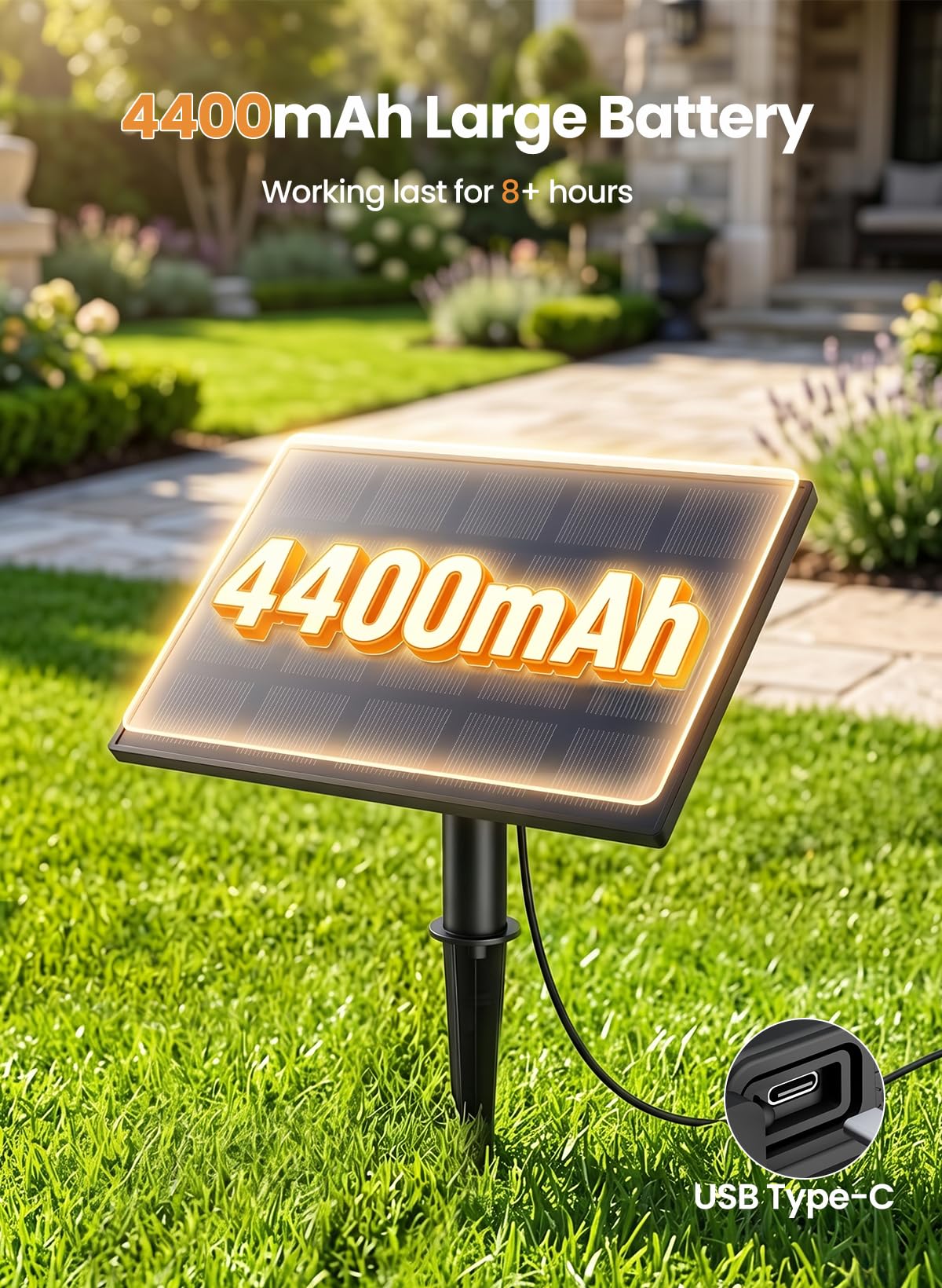 Solarny Łańcuch Świetlny 30M G40 IP44,50+2 Niezniszczalne Żarówki 2700K