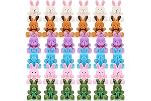 36-Count Easter Bunny Plush Bulk Set