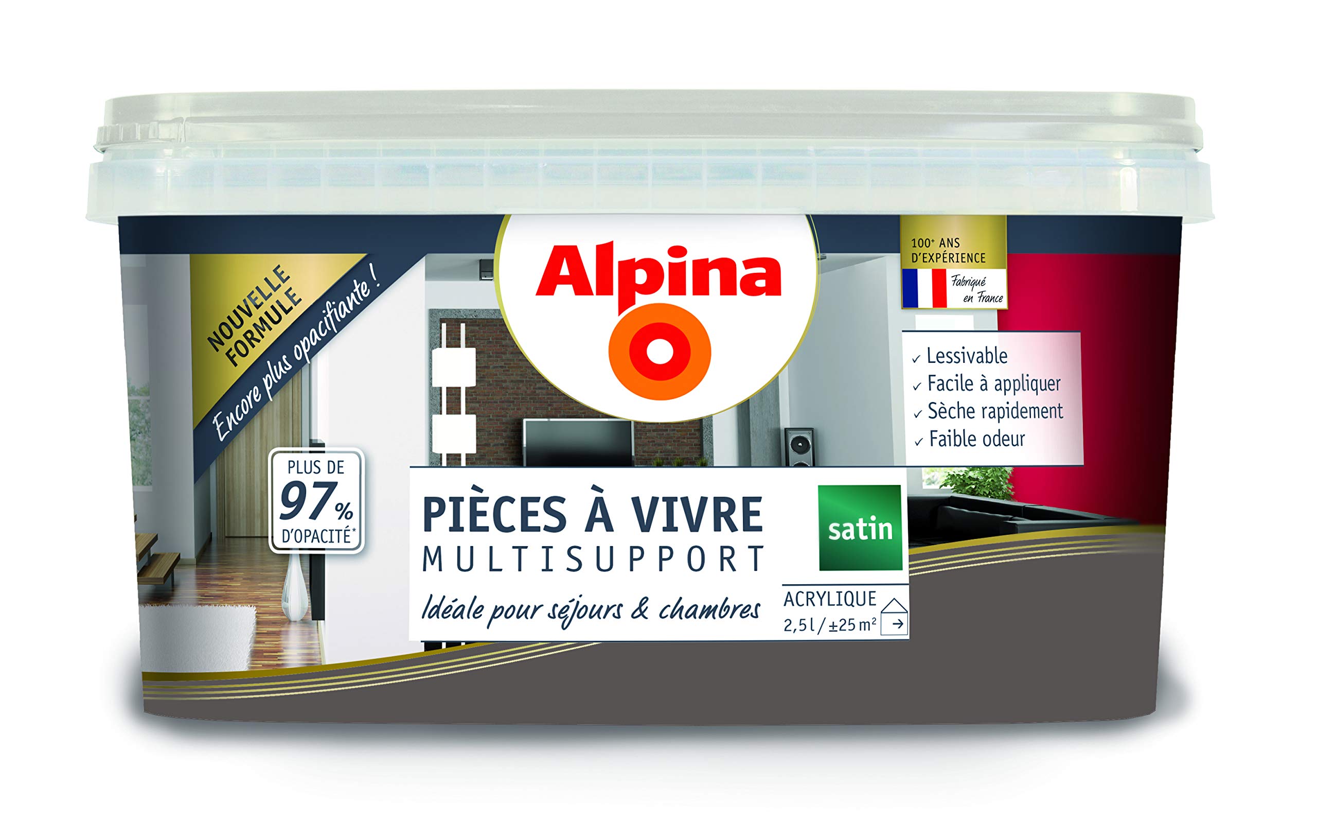 Pièce à vivre ALPINA Anthracite : Rénover facilement vos murs de salon
