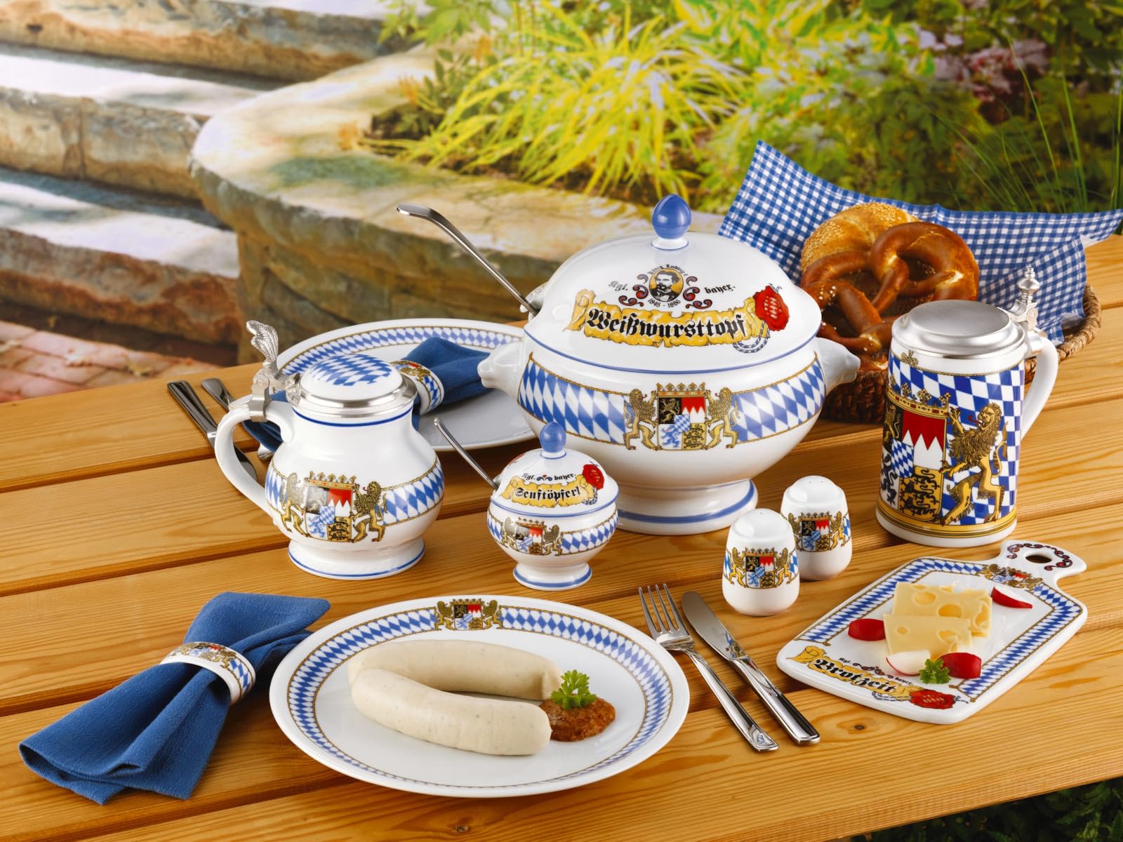 Set De Vaisselle Enfant Seltmann Weiden – 3 Pièces, Motif Blaulicht Compact, Porcelaine