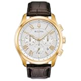 Men's Classic Wilton Brown Leather Strap Watch | 46.5mm | 97B169